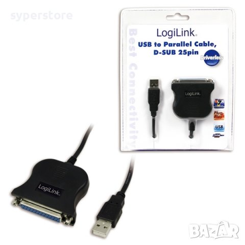 Адаптер USB към др. Интерфейси  A-M/DB25F, SS300762