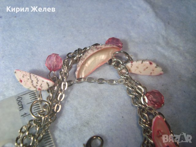 НЕЖНА ХЕНД - МЕЙД ЛЯТНА ПЛАЖНА СРЕБРИСТА ФЕШЪН АРТ ОГЪРЛИЦА КОЛИЕ 31314 , снимка 5 - Колиета, медальони, синджири - 38067021