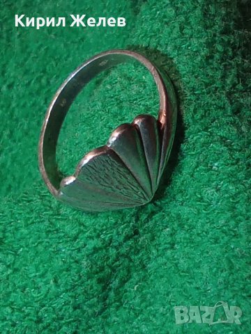 СТАР СРЕБЪРЕН АРТ ДЕКО ПРЪСТЕН СТЕРЛИНГ СРЕБРО 925 МАЙСТОРСКА ИЗРАБОТКА 27154, снимка 11 - Пръстени - 36817738