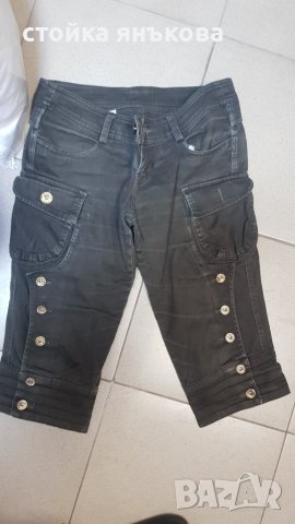 Продавам дамски 7/8 панталон, маслено зелен, снимка 1