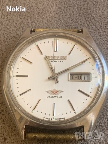 Vintage Citizen Automatic 21 Jewels Japan Movt 8200A, снимка 4 - Мъжки - 43758877