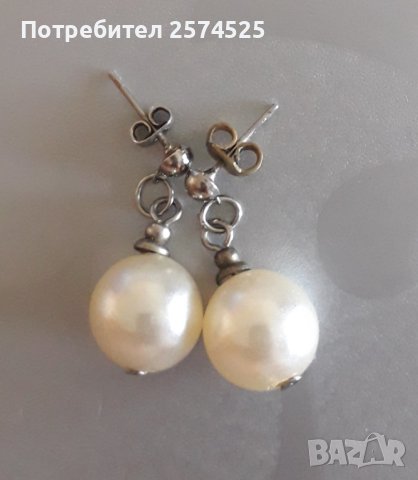 Обеци с перли, снимка 2 - Обеци - 44004138