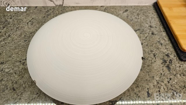 Традиционно матирано бяло 30 см стъклено таванно осветление| 2 x E27 |, снимка 9 - Лампи за таван - 43143679