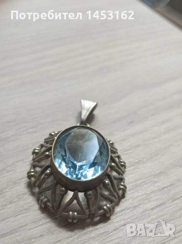 Старинна висулка с кристал , снимка 3 - Други - 51389284