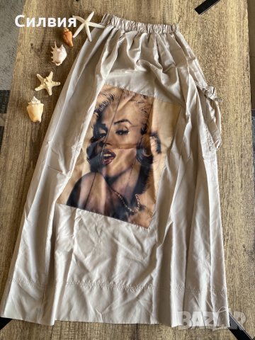 Дълга бежова пола, снимка 1