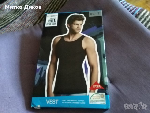 Livergy марков нов немски потник 97% памук 3%ликра размер ХЛ