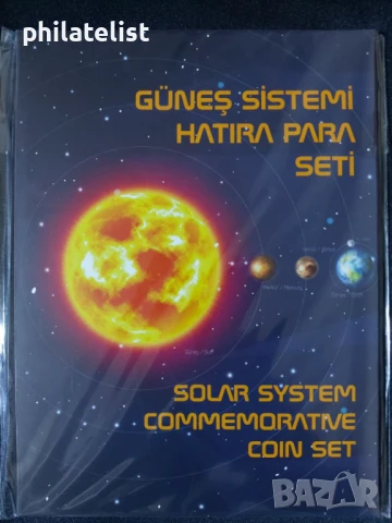 Турция 2023 - Комплектен сет от 10 монети по 1 куруш - Слънчева система 