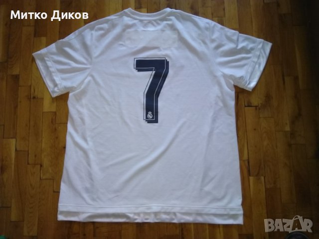 Реал Мадрид футболна тениска №7 маркова на Адидас 2015-16 домакини размер ХХЛ, снимка 7 - Футбол - 37321904