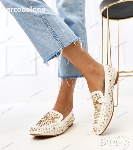 Дамски мокасини с шипове Lea, 3цвята , снимка 4 - Дамски ежедневни обувки - 50960107