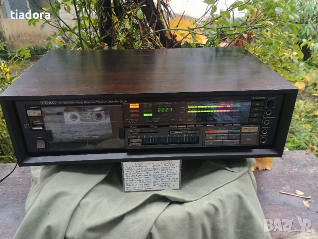 TEAC V-909RX Auto Reverse Stereo Cassette Deck wood Cabinet, снимка 7 - Декове - 52357919