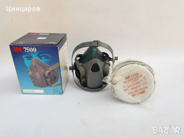 3М 7503 L маска + 3М 2138 P3R филтри , снимка 1 - Други машини и части - 28453395