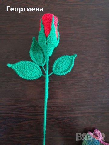 Плетени рози, букет от розички, снимка 7 - Изкуствени цветя - 27172685