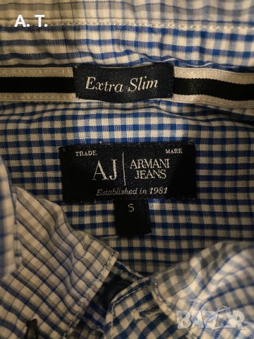 Оригинална риза Armani Jeans размер S, снимка 4 - Ризи - 40269350