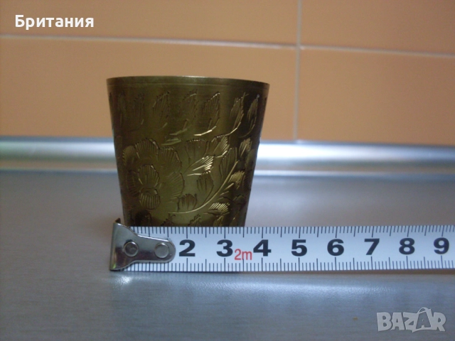 Бронзови чашки и подложки- комплект., снимка 8 - Антикварни и старинни предмети - 52920243