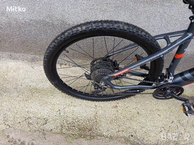 27.5 цола електрически алуминиев велосипед с 21 скорости усилени капли амортисьори предни като нов , снимка 14 - Велосипеди - 53372968