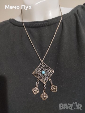 Стар сребърен синджир (27), снимка 7 - Колиета, медальони, синджири - 37694580