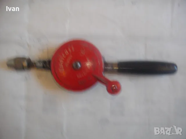 Made in ENGLAND - Qualcast Clipper Bouble Pinion 305мм АНГЛИЙСКИ РЪЧЕН МАТКАП МИНИ ДРЕЛКА БОРМАШИНА , снимка 5 - Бормашини - 48299832