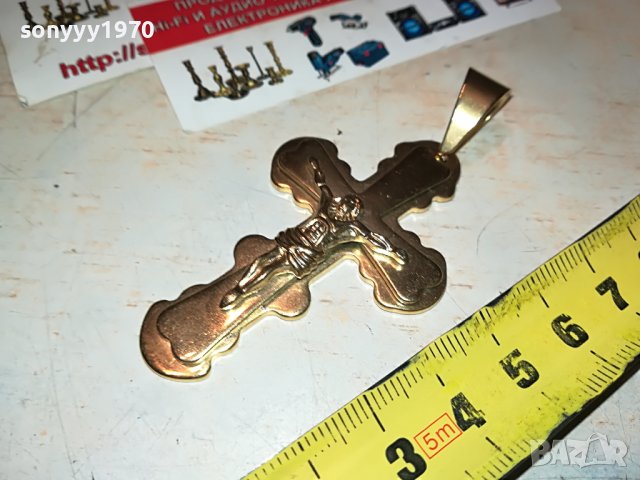 ЗЛАТЕН КРЪСТ С ХРИСТОС 2809221810, снимка 3 - Колекции - 38150049