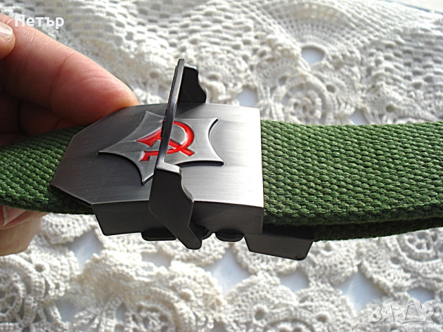 Мъжки Колан Комунист Сърп и чук, снимка 3 - Колани - 52834782