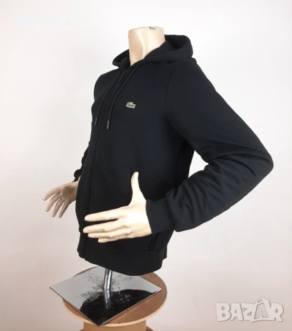 Lacoste Full Zip Hoodie - Оригинално мъжко горнище размер M, снимка 4 - Спортни дрехи, екипи - 53465693