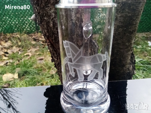 Немска халба с калаен капак, снимка 3 - Антикварни и старинни предмети - 52958293