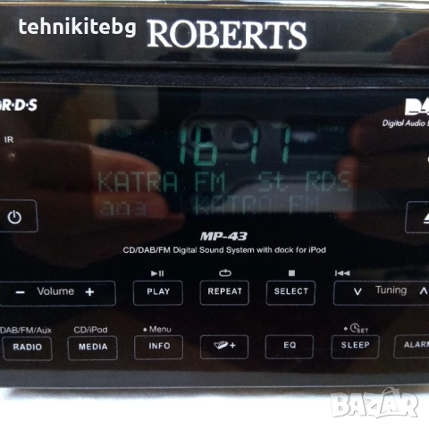 ⭐⭐⭐ ROBERTS MP-43 ⭐⭐⭐ Английска дизайнерска система със CD/DAB/FM/iPod и тъч бутони, снимка 3 - Аудиосистеми - 43384630
