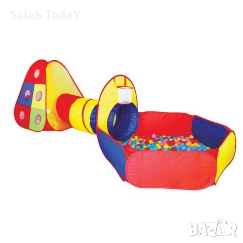 Детска палатка с тунел и площадка, снимка 2 - Играчки за стая - 43006784