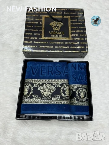 Памучни Хавлии -2бр в Кутия ✨ VERSACE 