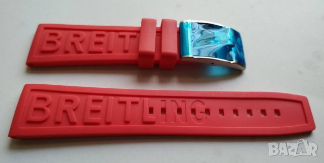 Силиконова каишка BREITLING, снимка 3 - Каишки за часовници - 33029183