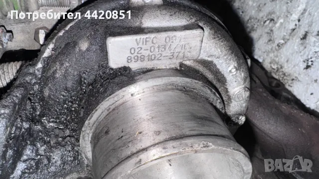 Турбо компресор за Opel Astra - 02-0134/10 / 898102-3712, снимка 2 - Части - 50142974