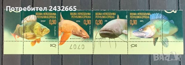 542. Босна и Х.( Реп.Сръбска ) 2019 ~ “ Фауна. Сладководни риби ”, **, MNH