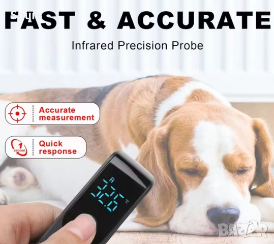 Безконтактен Инфрачервен Термометър – Прецизно Измерване Температура, снимка 2 - Друга електроника - 53412638