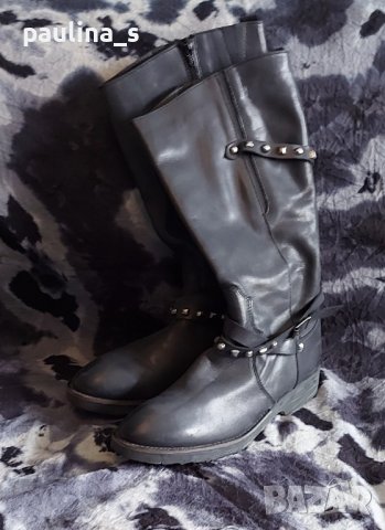 D-code / Маркови дамски ботуши от естествена кожа / номер 39, снимка 2 - Дамски ботуши - 43880428