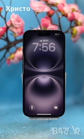 ГАРАНЦИОНЕН!!! Apple iPhone 16, 128GB, 5G, Black 