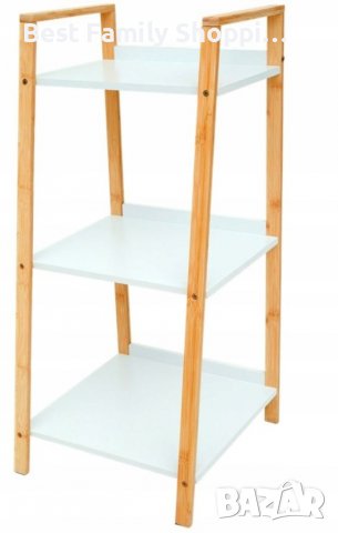 Бамбукова етажерка, снимка 2 - Етажерки - 37388367