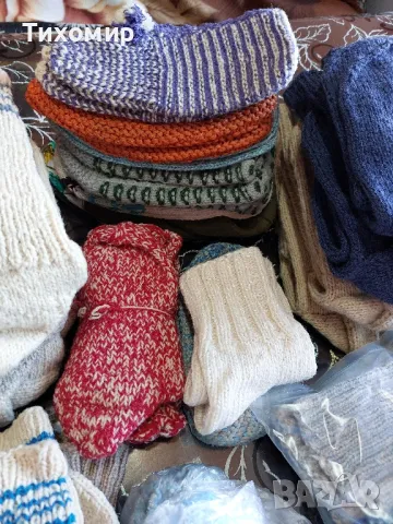 Плетени чорапи, терлици , снимка 3 - Мъжки чорапи - 50043792