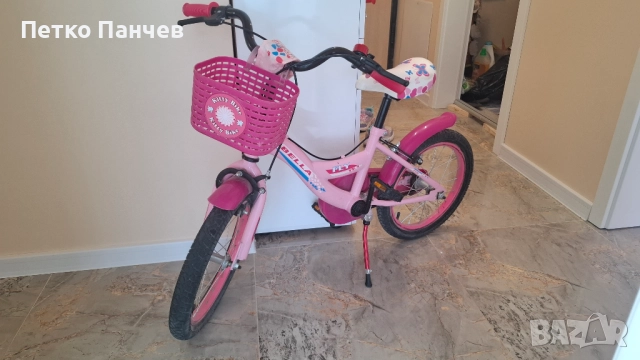 Розово детско колело за момиче, снимка 1