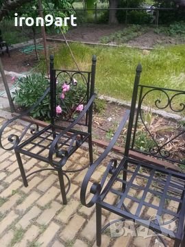маси , пейки и столове от ковано желязо, снимка 4 - Други - 40346079