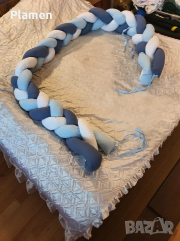 Обиколник плетен, снимка 2 - Спално бельо и завивки - 51807544