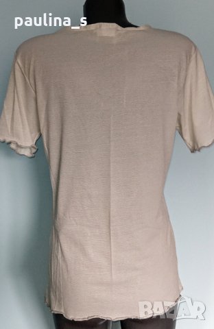 Блестяща маркова блуза тип тениска с ламе "Roxanne"® / голям размер, снимка 4 - Тениски - 26571775