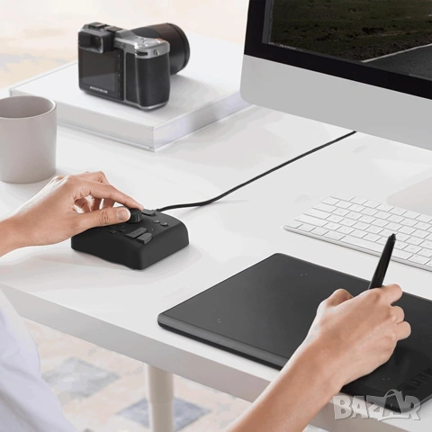 TourBox NEO: Универсален Контролер за Обработка на Снимки и Видео + Калъф , снимка 11 - Джойстици и геймпадове - 53288248