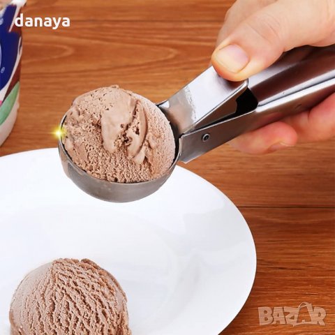 1485 Метална лъжица за сладолед с механизъм, снимка 2 - Прибори за хранене, готвене и сервиране - 28684432