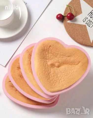 Сърце силиконова форма за направа печене кекс торта блат сладкиш желиран десерт молд тава, снимка 9 - Форми - 46813929