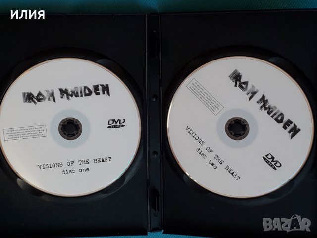 Iron Maiden – 2003 - Visions Of The Beast(2 x DVD,DVD-Video,PAL)(Heavy Metal), снимка 2 - CD дискове - 43882940