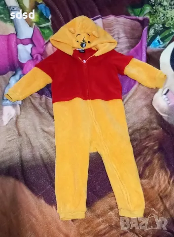 Детски пухен гащеризон мечо пух 