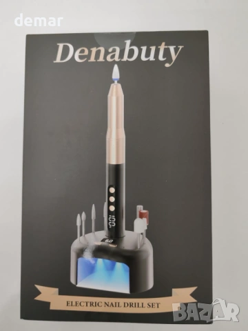 Безжична електрическа пила за нокти с UV LED лампа, 35000 об/мин, снимка 11 - Продукти за маникюр - 53021474