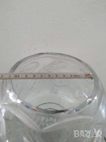стара кристална ваза,бонбониера, снимка 5 - Антикварни и старинни предмети - 37273753