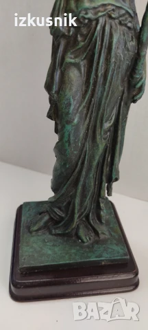 Старинна италианска статуетка Артемида, снимка 5 - Антикварни и старинни предмети - 50794818