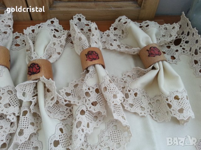 Текстилни салфетки за маса и салфетници , снимка 13 - Антикварни и старинни предмети - 37487548