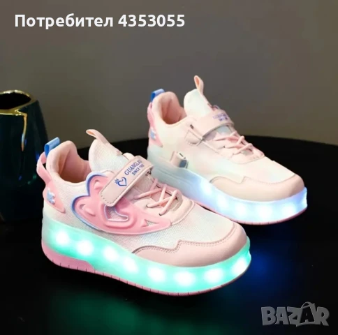 Детски маратонки с колелца, светещи обувки с колела, ролери, Heelys - НОВИ - Различна номерацив, снимка 7 - Детски маратонки - 48617546